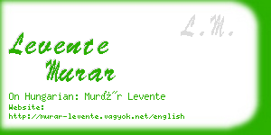 levente murar business card